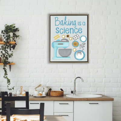 Cadre flottant «Bake Is A Science», conception par Christine Becker