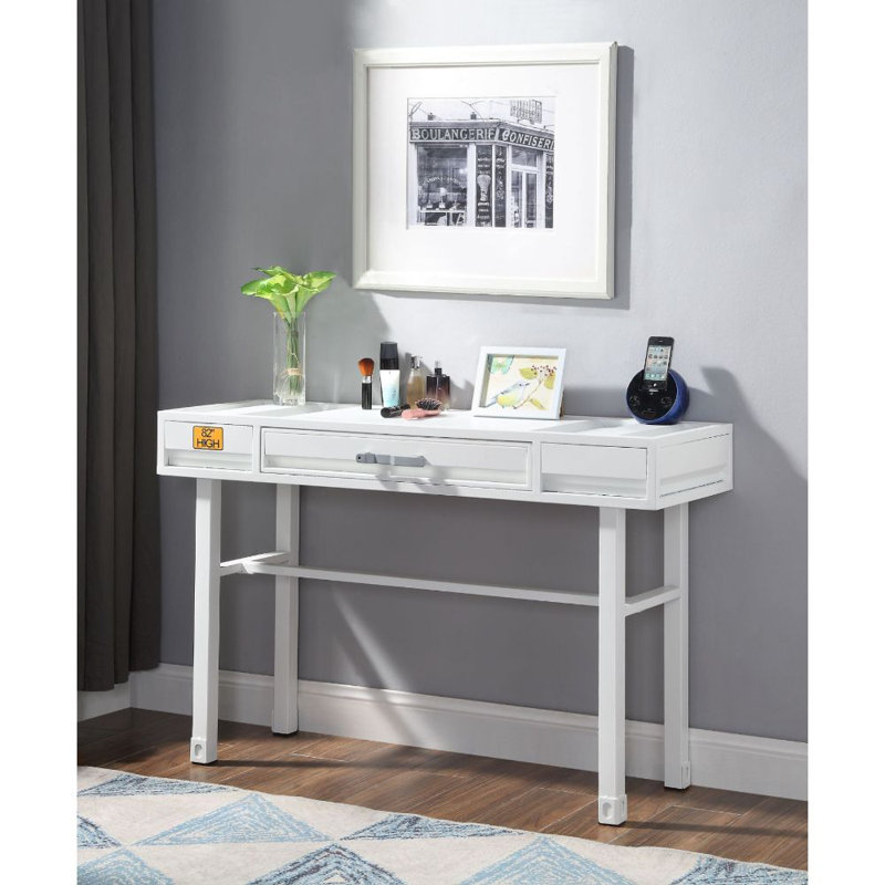 Bureau de coiffeuse Cargo, Blanc