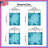 Blue Tropical Foliage Quilted Bedspread All Sizes-126293754