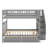 Full Over Full Bunk Bed With Drawers-1829242487