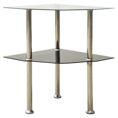 Bladric Glass Top End Table