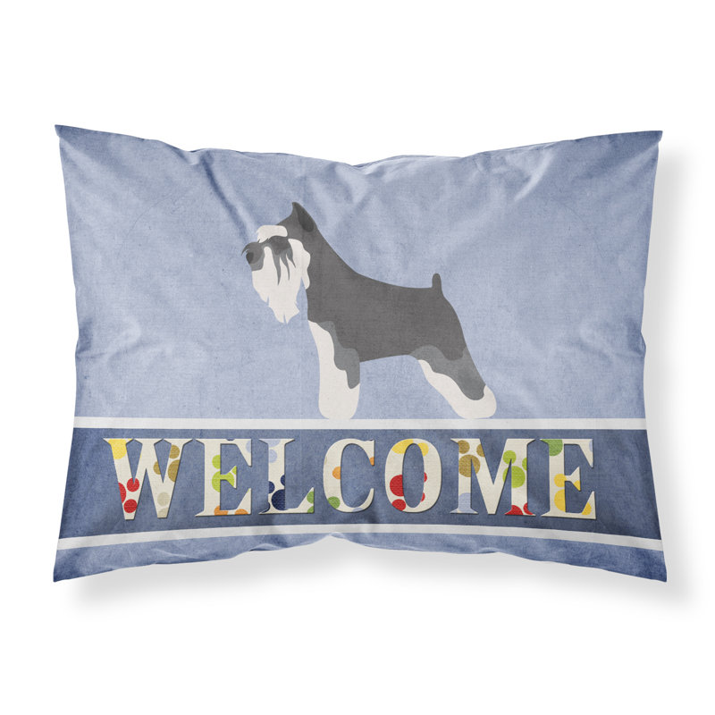 Taie d’oreiller welcome, Schnauzer miniature