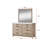 1Pc Rustic Transitional Contemporary Dresser Faux Stone Top Bed Side Cabinet Furniture
