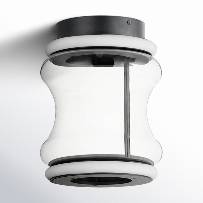 Poinsettia Glass Flush Mount