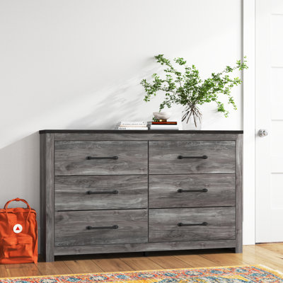 Commode double 6 tiroirs l 58,98 po Holbeach