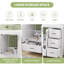 Meuble-lavabo 36 po avec lavabo simple, meuble-lavabo sous-comptoir moderne avec 2 portes et 4 tiroirs. Blanc, l 35,8 po x P 19,7 po x H 35,4 po.
