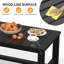 Table d'appoint de patio en PEHD noir