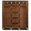 3 Door Fabric Wardrobe-43552718