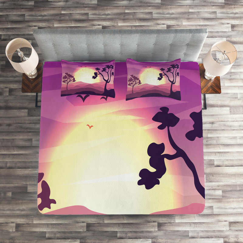 Modern & Contemporary Polyester Coverlet, King Bedspread + 2 Shams
