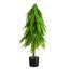 4Ft. Artificial Real Touch Down Swept Norfolk Pine Tree With Natural Look-17036511