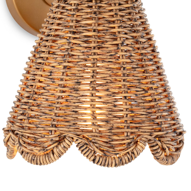 Kismet 1 - Light Armed Sconce, Natural Brass