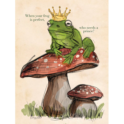 «Who Needs a Prince» par Molly Mattin, reproduction sur toile tendue