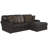 Andrienne 2 - Piece Top Grain Italian Leather Match Sectional with 5 Accent Pillows-73819299