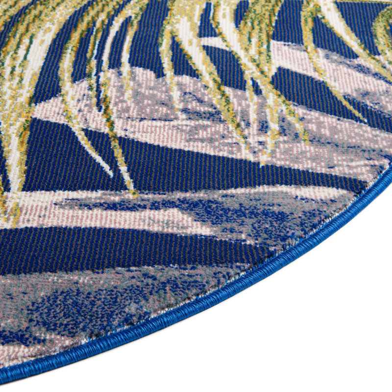 Lavern Floral Indoor Rug, Round 3'3"