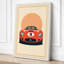 Speed in Red Mid-Century - Wrapped Canvas-643634472-643634476