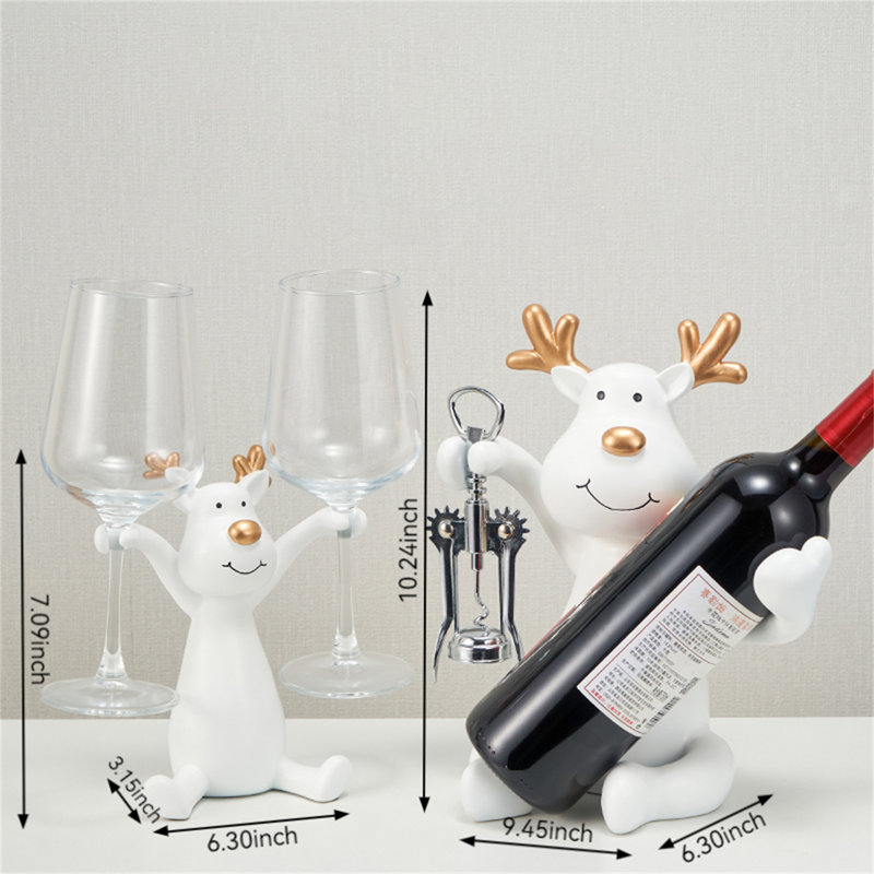 Support à vin décoratif, Blanc