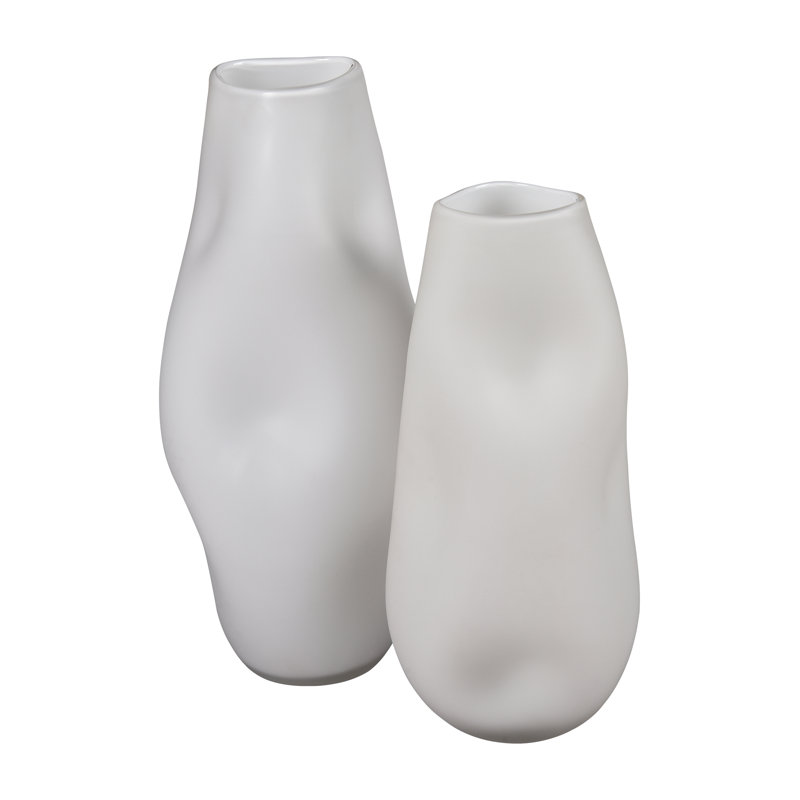 Dent Vase - Small White