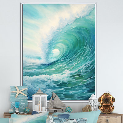 Tempête sarcelle et vague Expression III