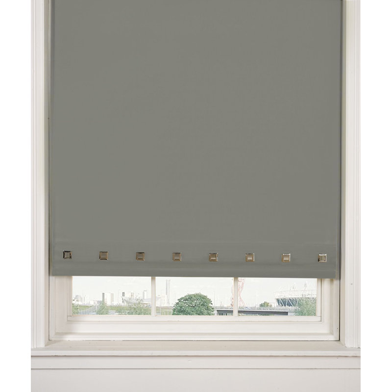 Blackout Roller Shade, Grey, 165 cm L x 180 cm W