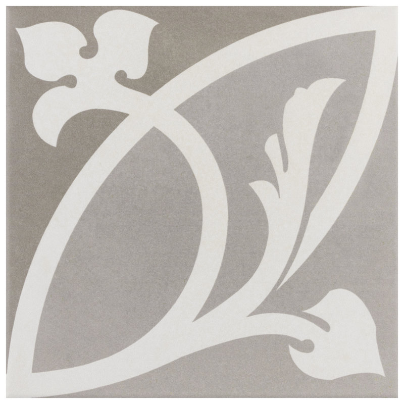 Caprice Taupe 8" x 8" Porcelain Patterned Wall & Floor Tile
