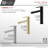 Stylish Single-Handle 11" Brushed Stainless Steel Bathroom Faucet-55551429