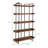 Bookshelf, Wooden, Iron Frame, Light Brown