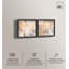 Smeared Codex Duet Shadowbox Print Neutral Wall Decor Set by Art Remedy, Black Frame, 12 x 12-1550028010-1550028014