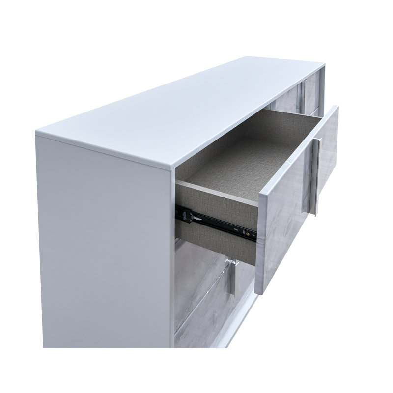 Commode blanche 55,5 po Lunigiana
