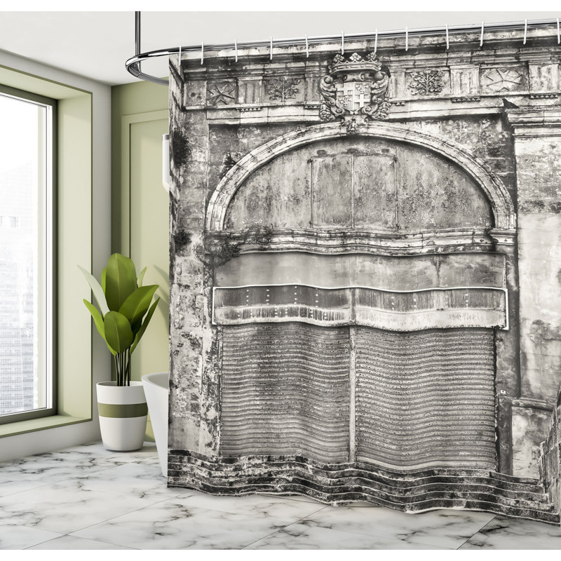 Shower Curtain with Hooks Included, 75"H x 69"W