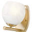 Applique murale moderne 1 lumière en or 8,75 po Novalie-123223148