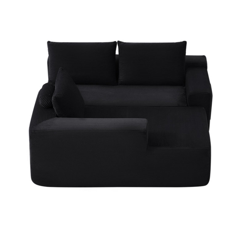Luxurious 105" Modular Sectionals Sofa, Corduroy Upholstered, Perfect For Modern Living Rooms