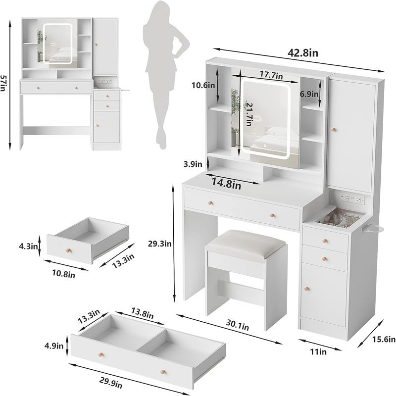 Farhadbek Vanity, White