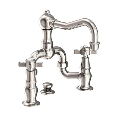 Chesterfield Bathroom Bridge Faucet with Drain Assembly