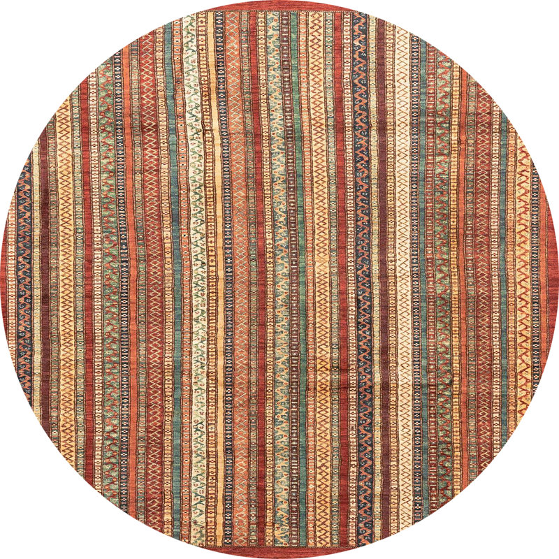 Abstract Indoor Rug, Round 8'