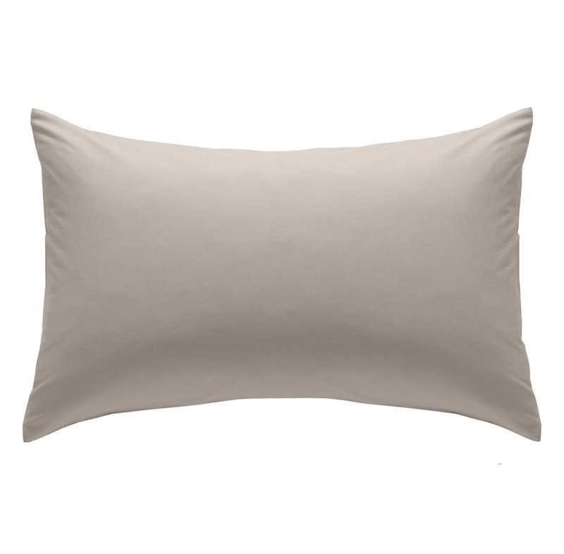 Easy Iron Percale Standard Pillowcase, Natural