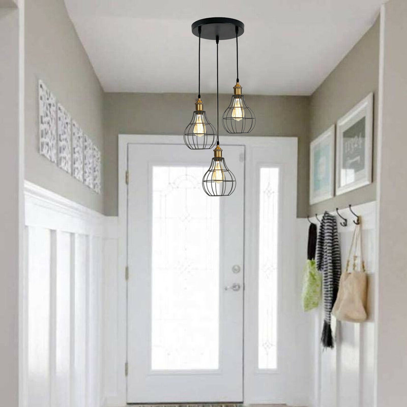 Heavener 3 - Light Black Pendant