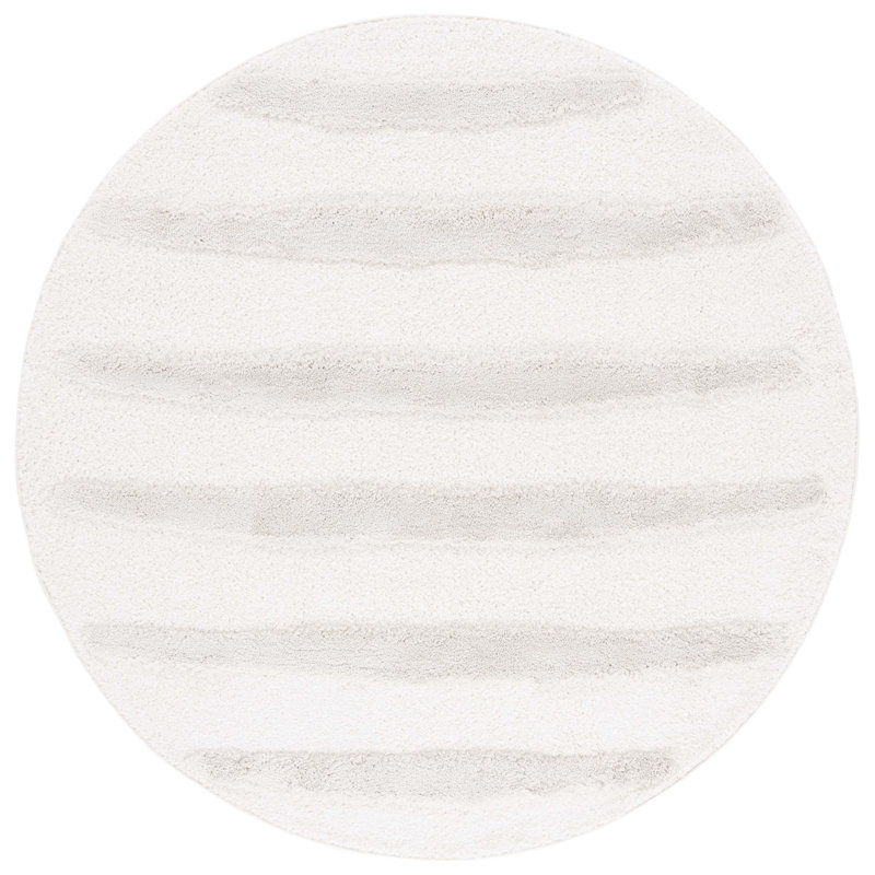 Tapis à poils longs Hi-Lo, Rond 6 pi 7 po