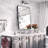 Myleesha Bathroom Mirror with Framed Rounded Corner Pivot, Adjustable Rotating Wall Mounted Vanity Mirror-594569030-594569037