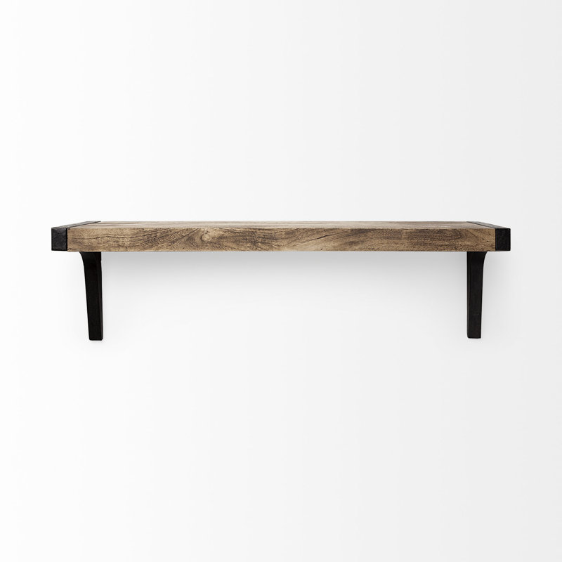 Mccleery Wood Bracket Shelf, 10.75" H x 36" W x 10" D