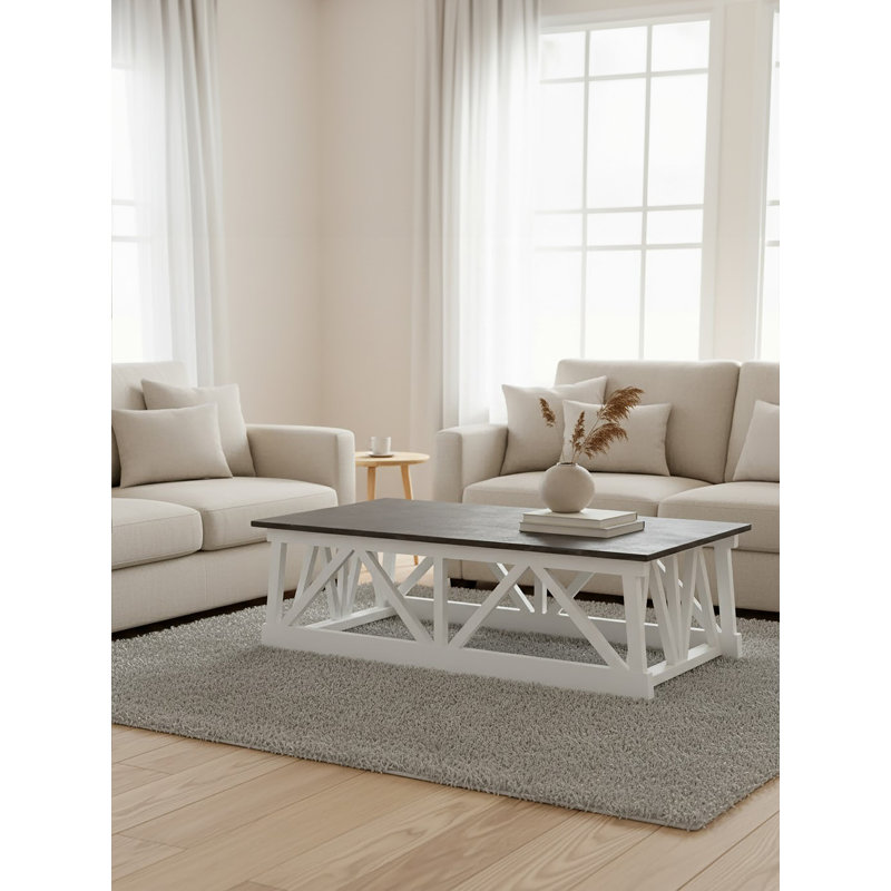 Trestle Coffee Table with Storage