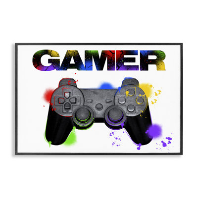 «Gamer with Rainbow Splash», estampe numérique, conception de Marcus Prime