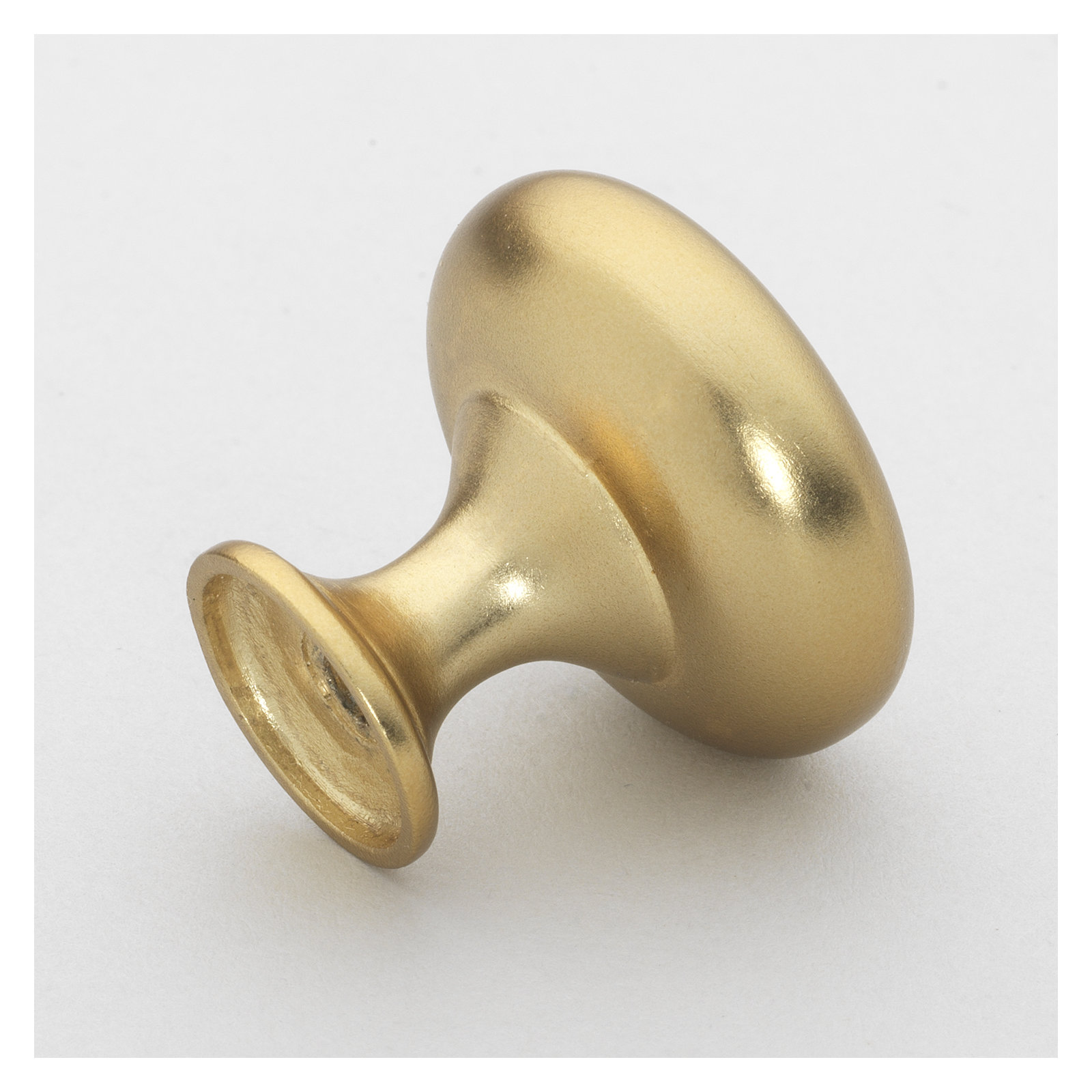 Classic  Mushroom Knob, Brass Gold