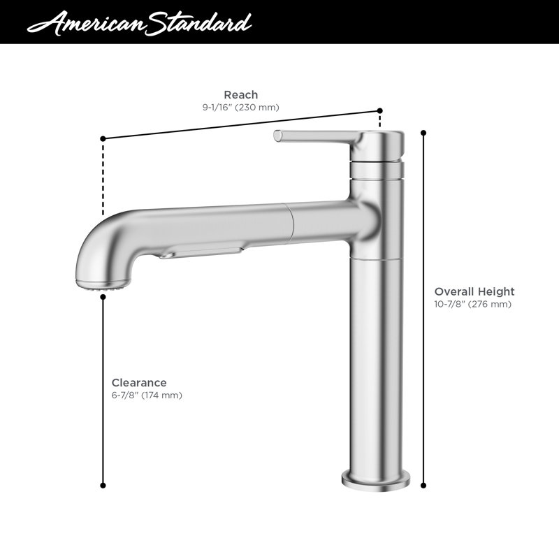 American Standard Studio S Pull Out Kitchen Faucet