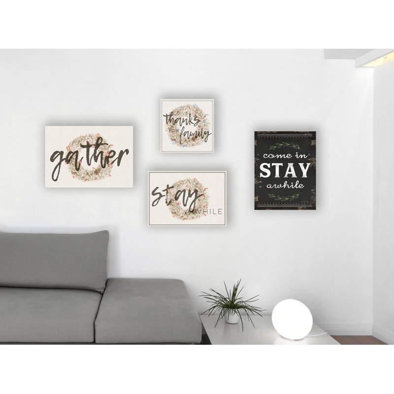 « stay stay ablationy rosemary », art textuel sur toile, H 15 po x l 10 po x P 1,5 po, Plaque murale