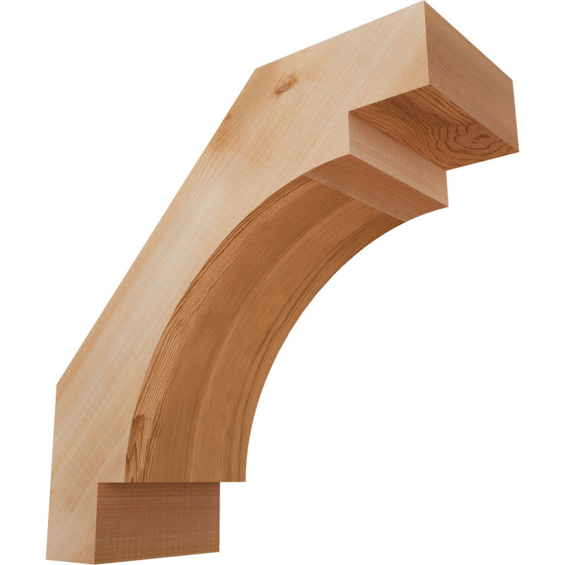 Attelle de genou lisse Merced l 5 5 po x P 14 po x H 14 po, Cèdre rouge de l'Ouest, Lisse, H 14 po x l 5,5 po x P 14 po