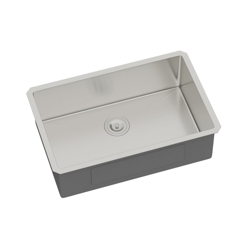 26 Inch Undermount Sink - 26" x 18" x 9" Undermount Stainless Steel Kitchen Sink 16 Gauge 9 Inch Deep Single Bowl Kitchen Sink Basin