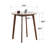 George Oliver Small Round Solid Wood Dining Table-712869496