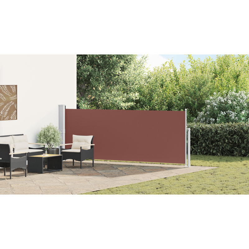 Polyester Cover Patio Retractable Awning, 55.1" H x 196.9" W