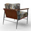 Chaise avec accoudoirs recouverte de peinture abstraite Currahee-1409223192