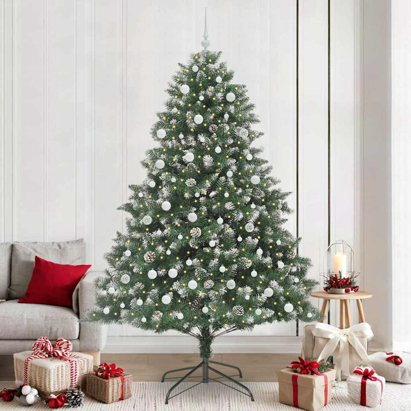 Artificial Christmas Tree with Stand, 7.87' H, White
